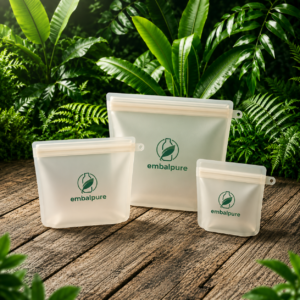 Set 3 sacs silicone alimentaire